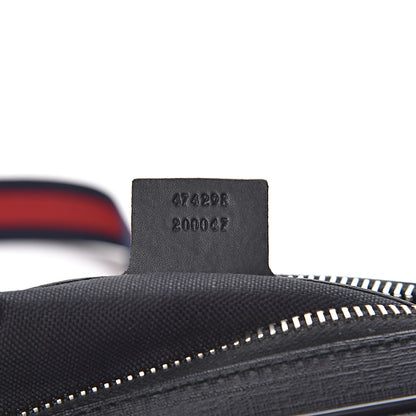 Gucci Soft GG Supreme Monogram Web Belt Bag Black Grey 7 of 10