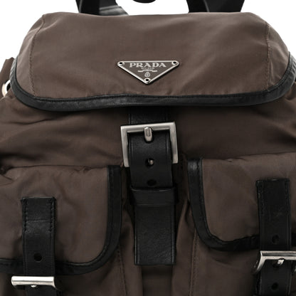 Prada Nylon Vela Small Backpack Fumo Black 8 of 11