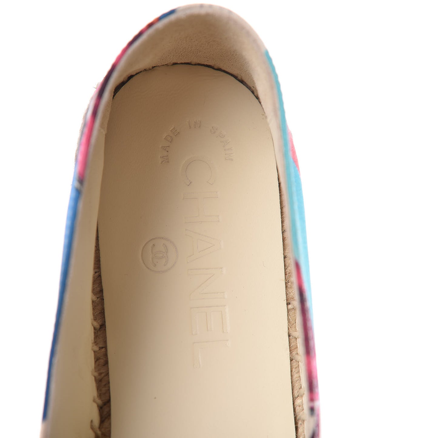 Crepe Patent CC Espadrilles 36 Multicolor Black