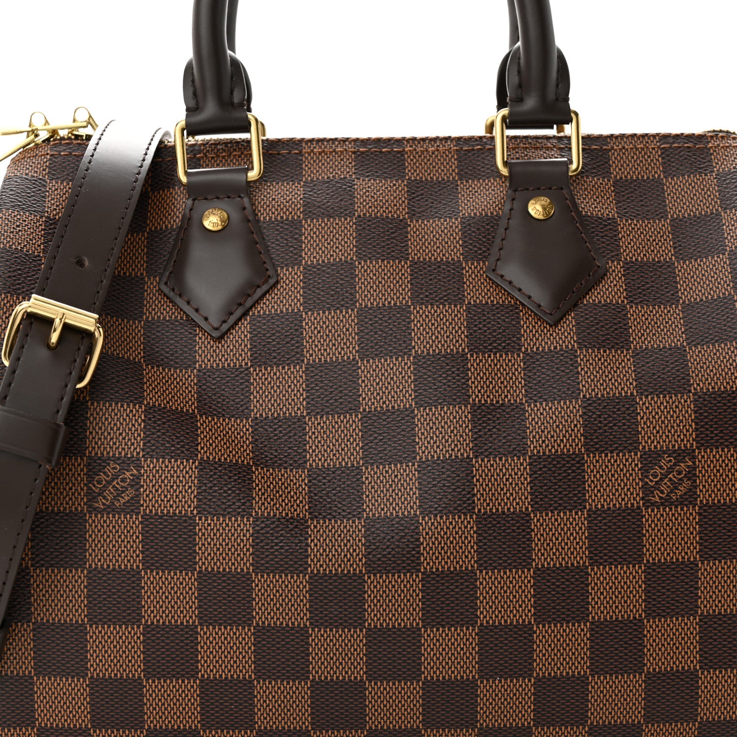 Louis Vuitton LOUIS VUITTON Damier Ebene Speedy Bandouliere 25 7 of 9