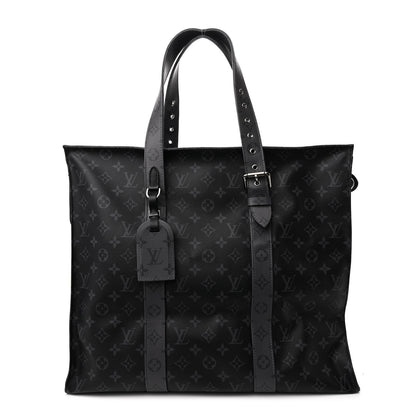 Louis Vuitton Monogram Eclipse Cabas Zippe GM Black 1 of 9