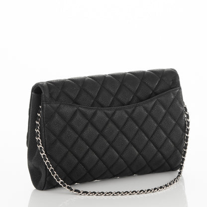 Chanel Iridescent Caviar Quilted Clutch With Chain Flap Black 3 of 7
