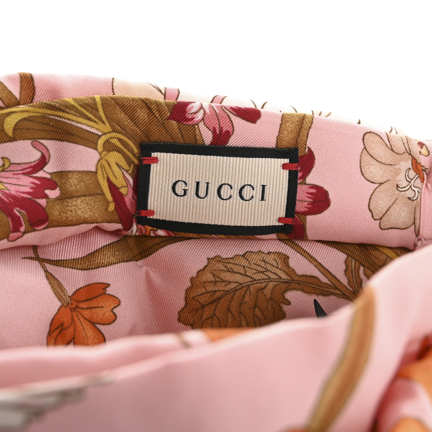 Gucci Silk Floral Print Headband M Multicolor 4 of 5