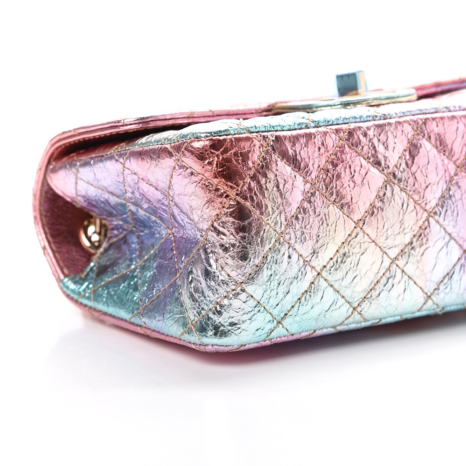 Chanel Metallic Goatskin Quilted Mini 2.55 Reissue Flap Multicolor 8 of 10