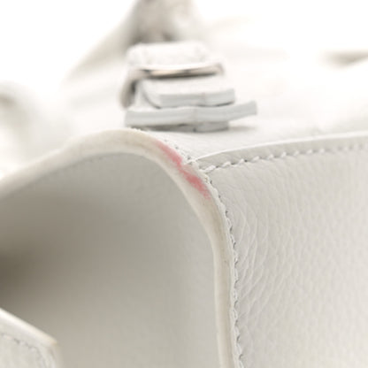 Balenciaga Grained Calfskin Neo Classic Silver Hardware Mini City White 13 of 15