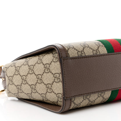 Gucci GG Supreme Monogram Small Ophidia Tote Bag Brown 11 of 12