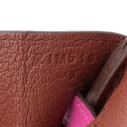 Hermes Taurillon Novillo Verso Birkin 25 Magnolia Sienne 7 of 13