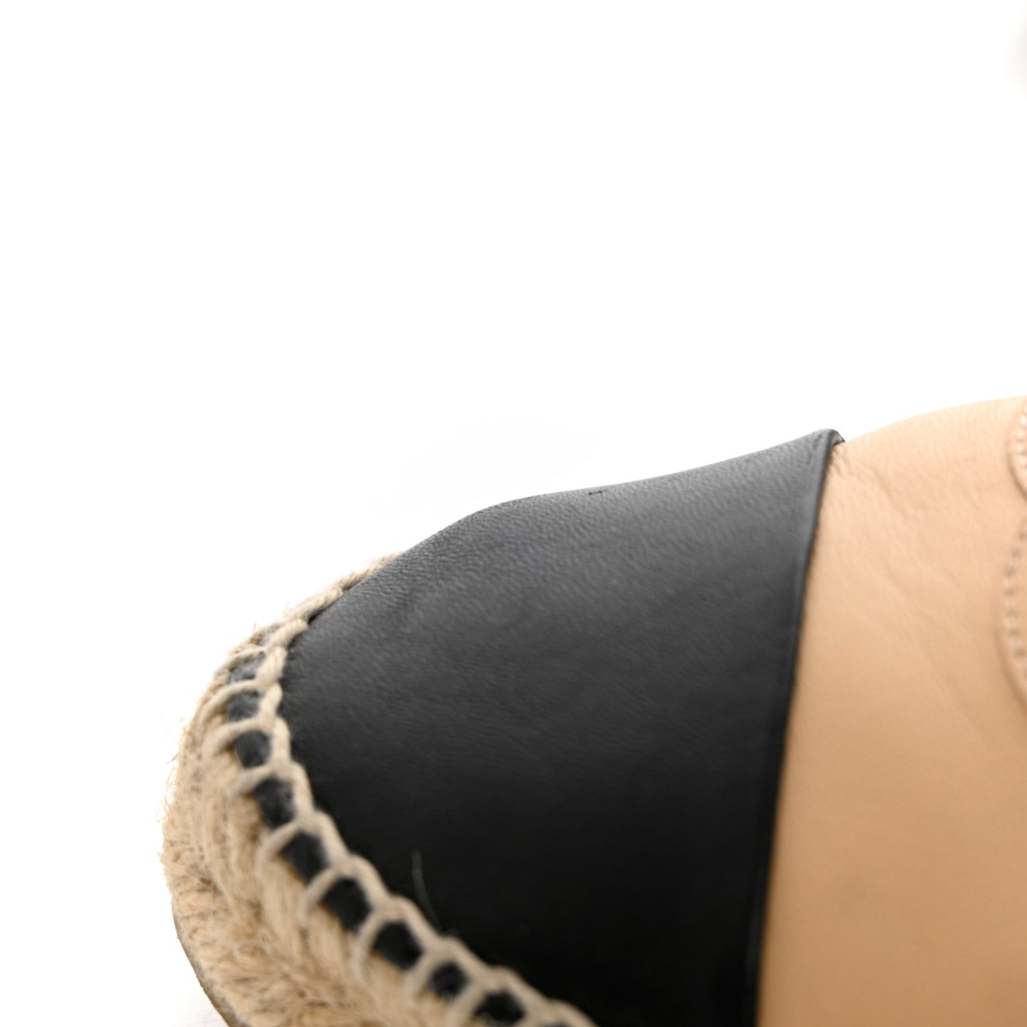 Lambskin CC Espadrilles 40 Beige Black