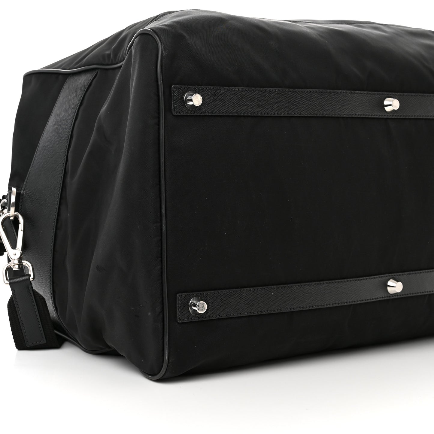 Tessuto Nylon Saffiano Carry On Travel Bag Black