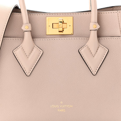 Louis Vuitton Calfskin Monogram On My Side PM Greige 7 of 9