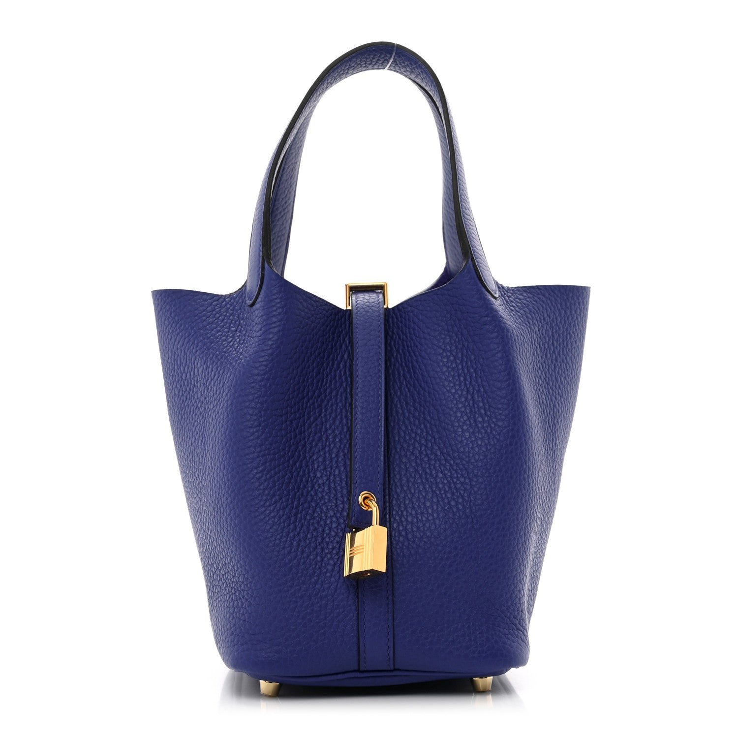Hermes Taurillon Clemence Picotin Lock 18 PM Bleu Electrique 1 of 11