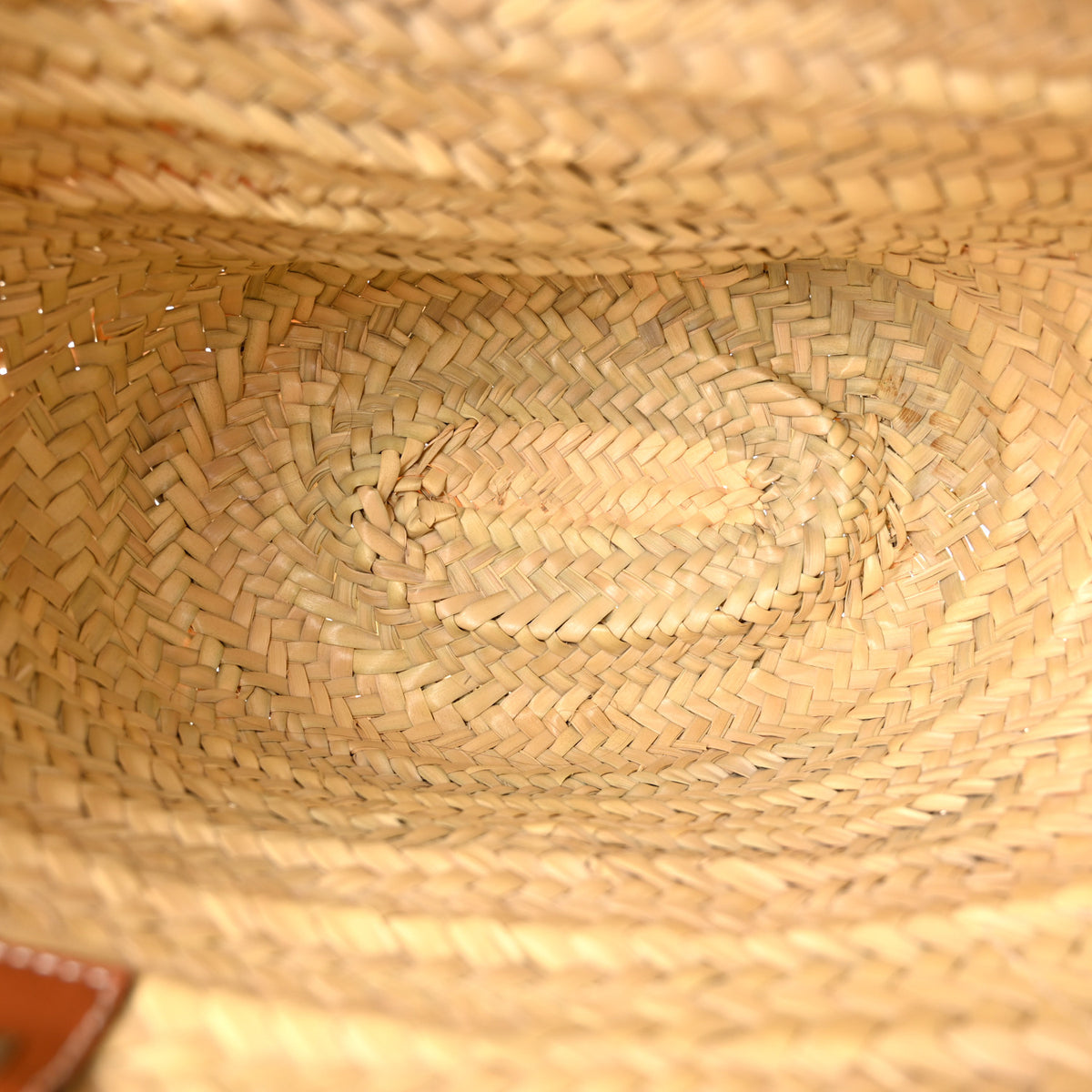 Raffia Basket Tote Bag Natural Tan