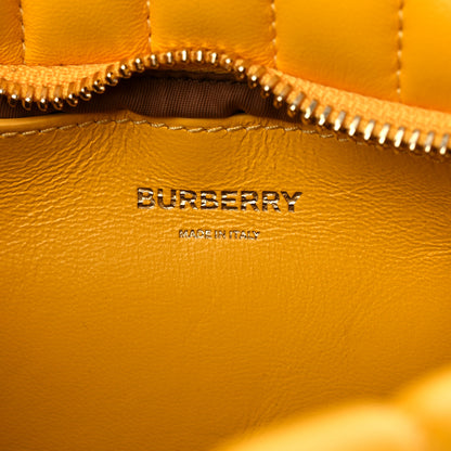 Burberry Calfskin Quilted Small Lola Zip Deep Saffron 6 of 10