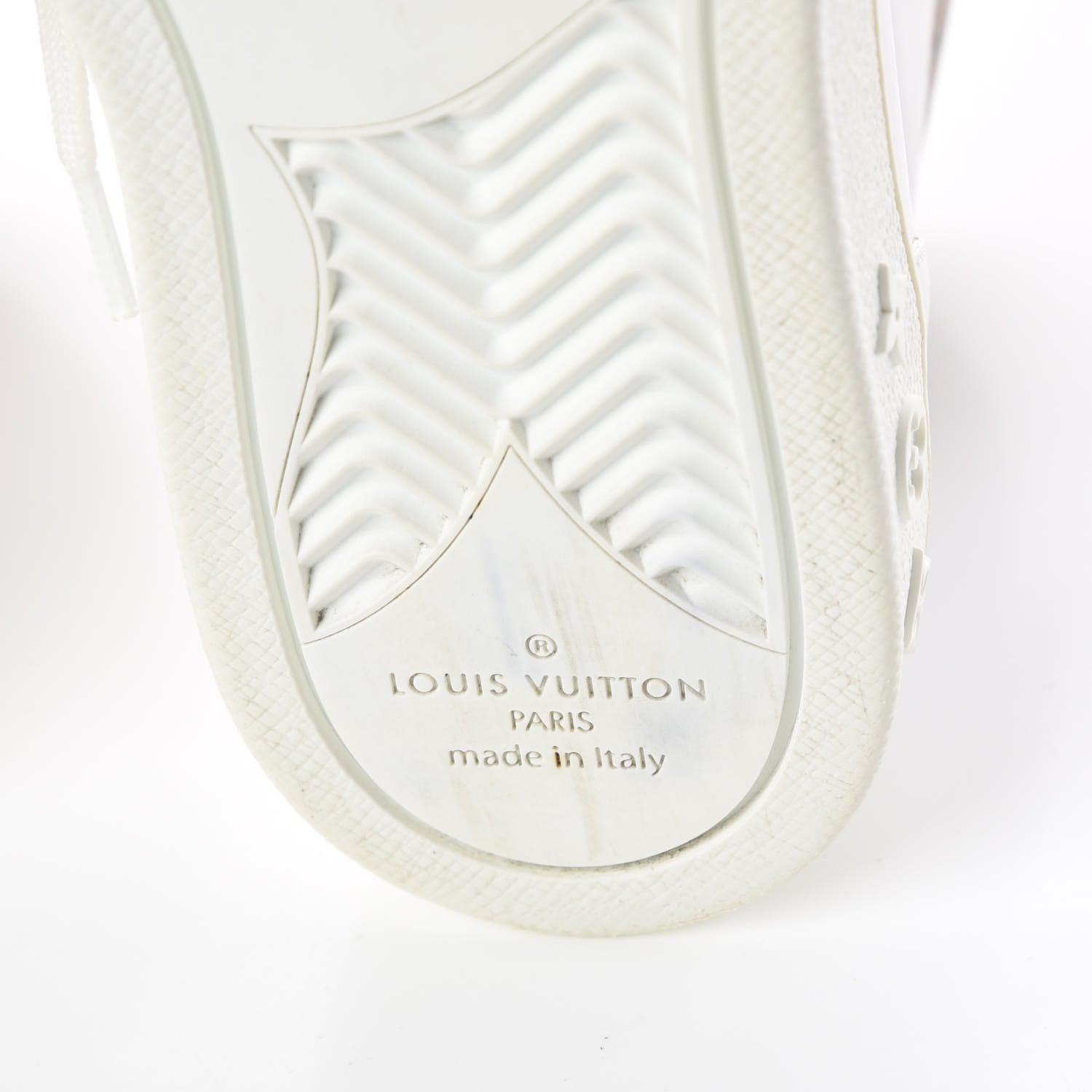 Louis Vuitton Calfskin Reverse Monogram Boombox High Top Sneakers 38 White 11 of 17