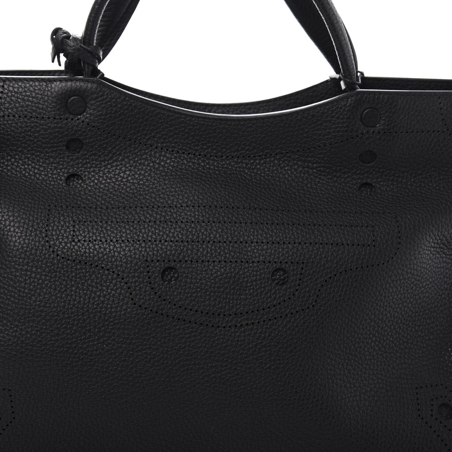 Veau Grana Perforated Blackout Hardware City Black