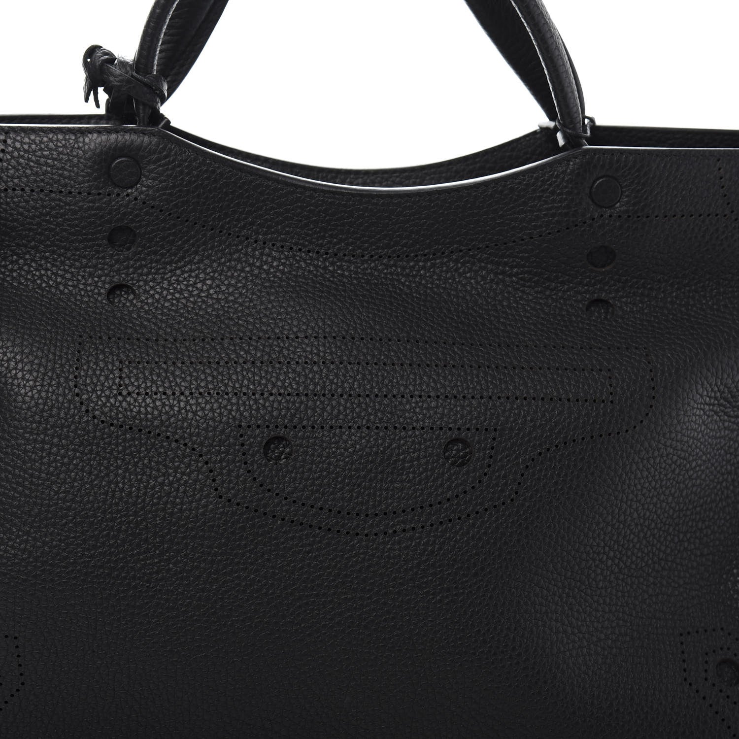 Balenciaga Veau Grana Perforated Blackout Hardware City Black 11 of 11