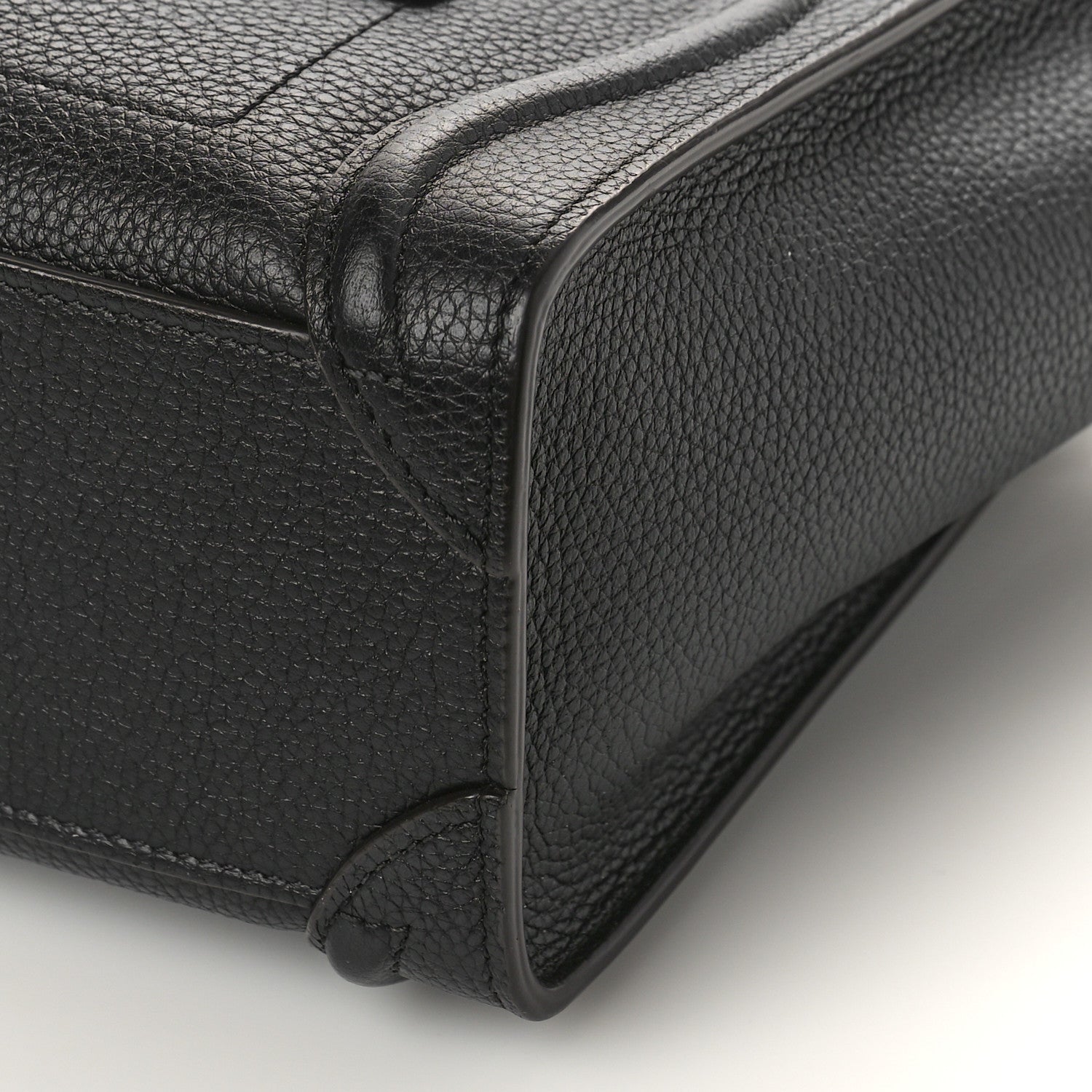 Celine Drummed Calfskin Nano Luggage Black 8 of 8