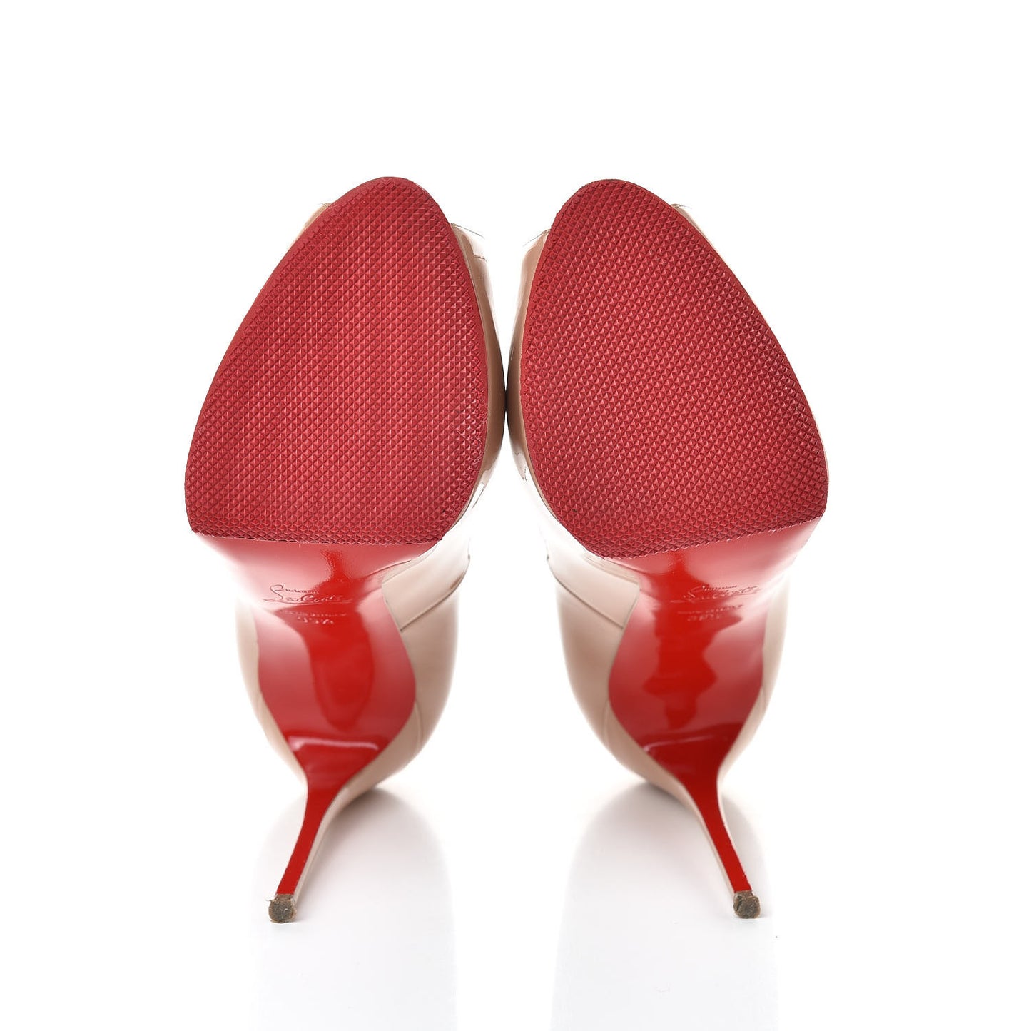 Patent New Very Prive 120 Pumps 39.5 Nude