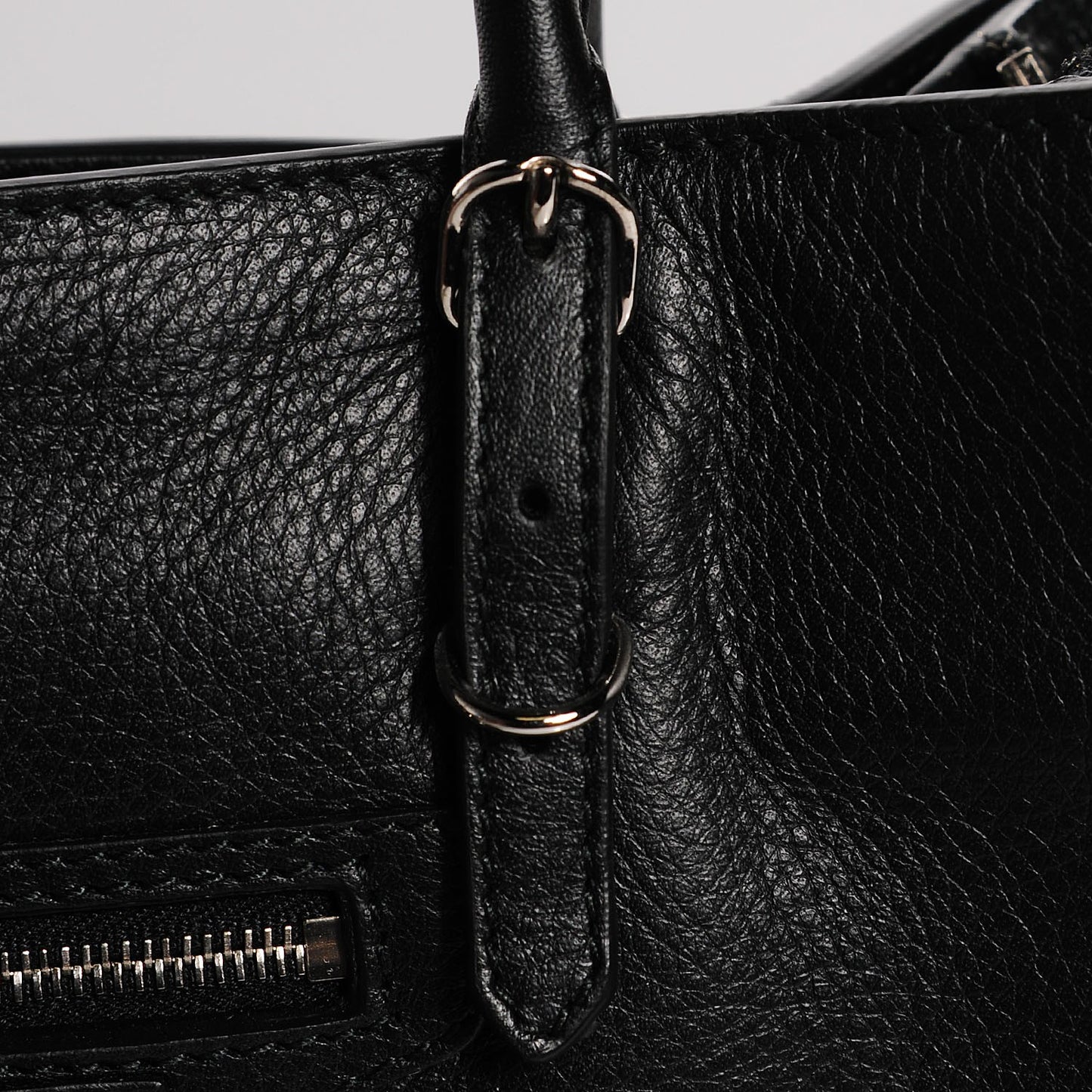 Calfskin Papier Mini A4 Tote Black