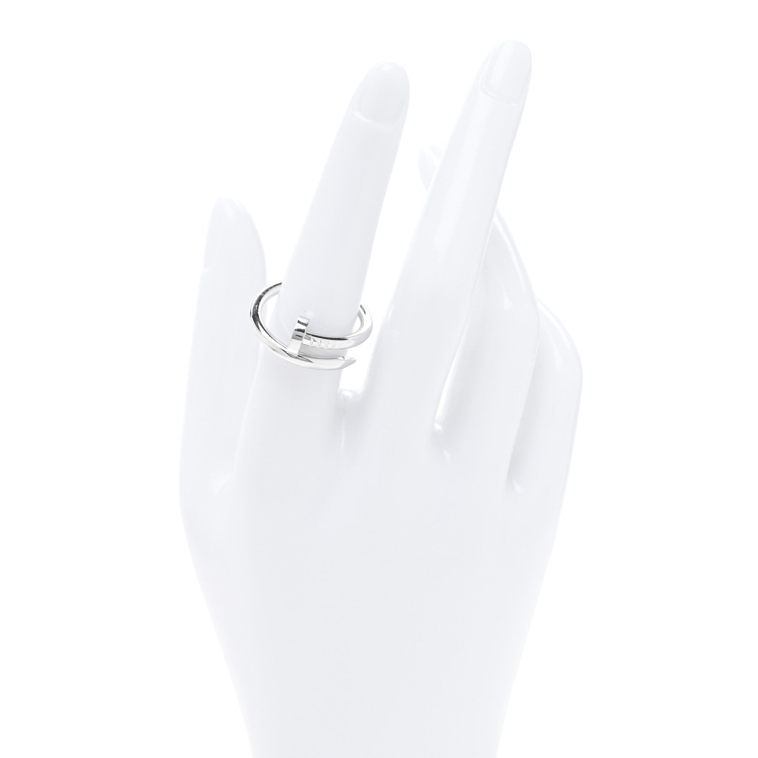 Cartier 18K White Gold Juste Un Clou Ring 57 8 2 of 6