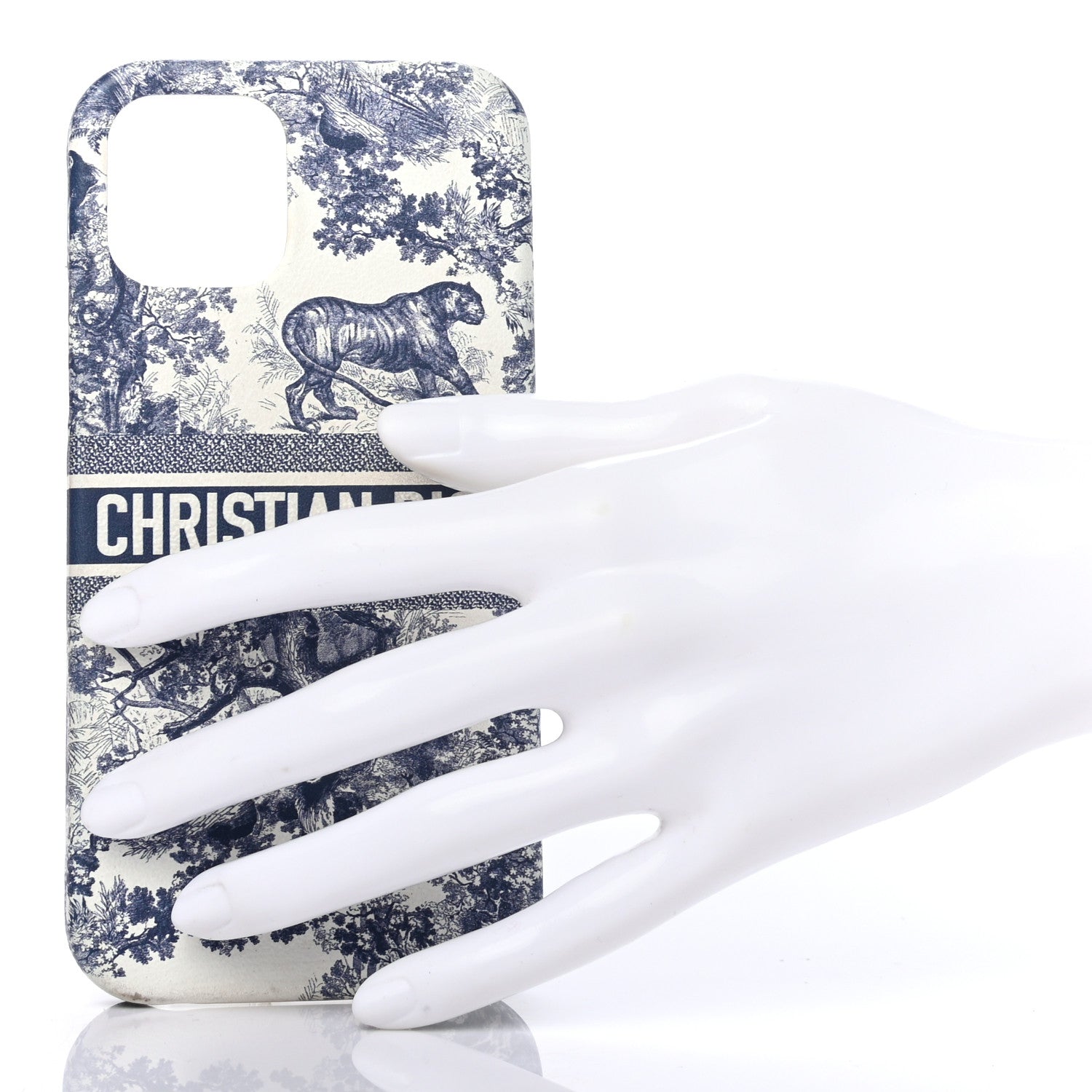 Christian Dior Calfskin Toile De Jouy iPhone 12 Pro Case Blue Multicolor 2 of 5