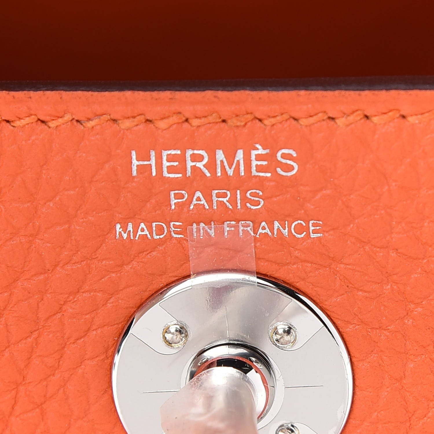 Hermes Taurillon Clemence Mini Lindy 20 Feu 6 of 9