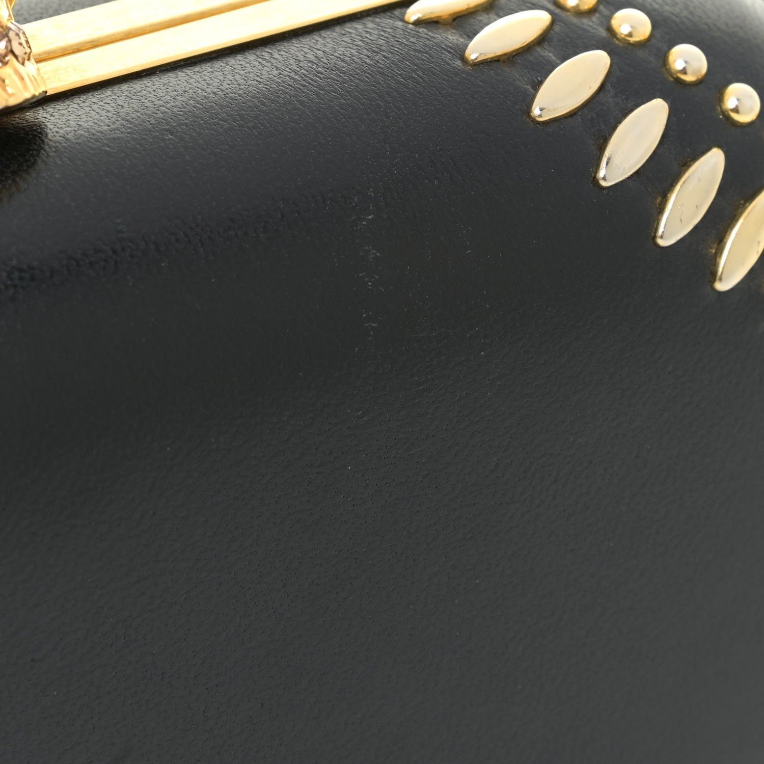 Alexander McQueen Nappa Studded Skull Box Clutch Black 15 of 16