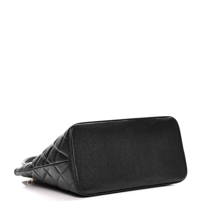 Chanel Caviar Quilted Medallion Tote Dark Green 4 of 8