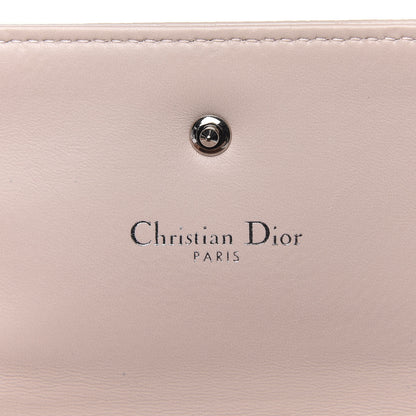 Christian Dior Grained Calfskin Cannage Diorama Elancee Wallet Rose Poudre 6 of 8