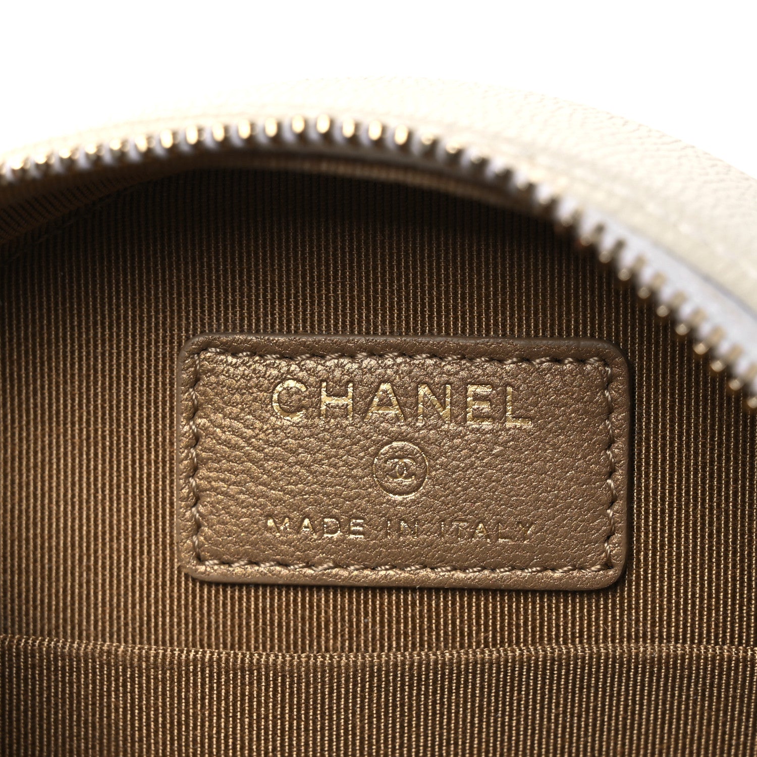 Chanel Lambskin Quilted Pearl Round Clutch With Chain White 6 of 11