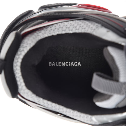 Balenciaga Mesh Nylon Metallic Fabric Mens Track Sneakers 44 Gris Rouge Black 5 of 7