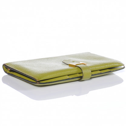 Hermes Chevre Mysore Bearn Wallet Vert Anis 4 of 7