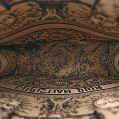 Christian Dior Canvas Embroidered Large Toile de Jouy Soleil Book Tote Beige 5 of 13