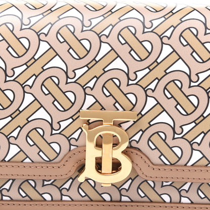 Burberry Calfskin Monogram Mini TB Bag Beige 8 of 8