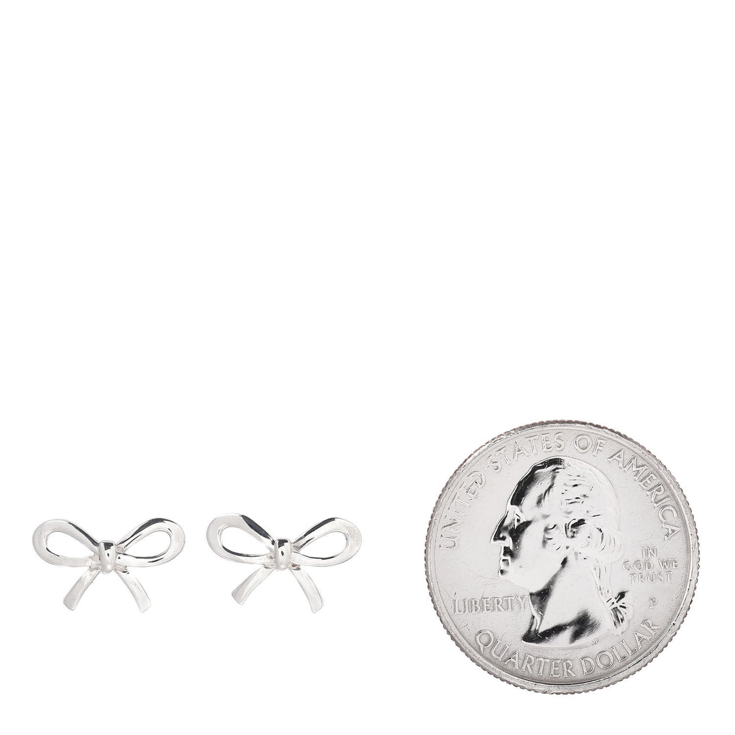Sterling Silver Bow Earrings