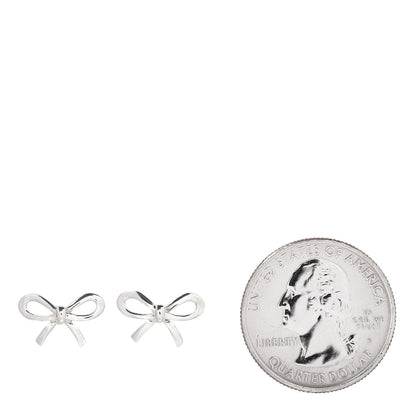 Tiffany Sterling Silver Bow Earrings 2 of 4