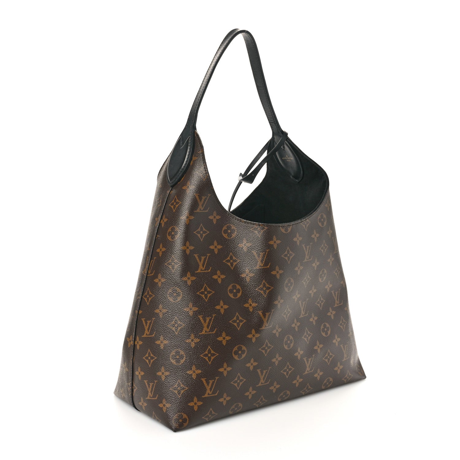 Louis Vuitton Monogram Flower Hobo Black 3 of 10