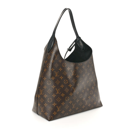 Louis Vuitton Monogram Flower Hobo Black 3 of 10