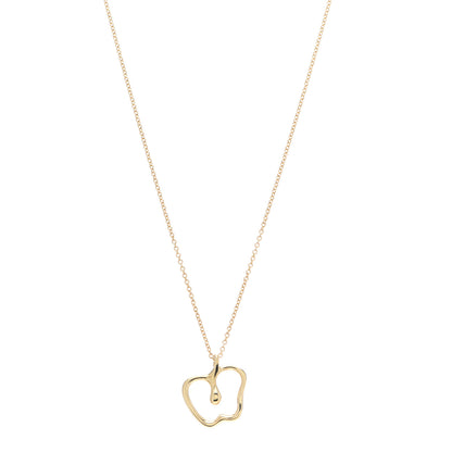 Tiffany 18K Yellow Gold Elsa Peretti Apple Pendant Necklace 1 of 4