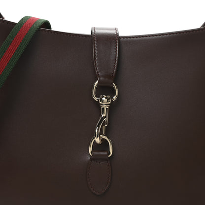 Gucci Ancora Calfskin Large Jackie Shoulder Bag Sweet Chestnut 7 of 9
