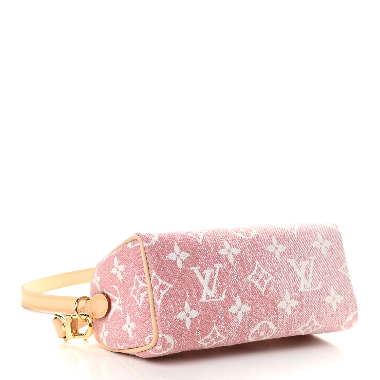 Louis Vuitton Monogram Jacquard Denim Nano Speedy Bandouliere Pink 4 of 8