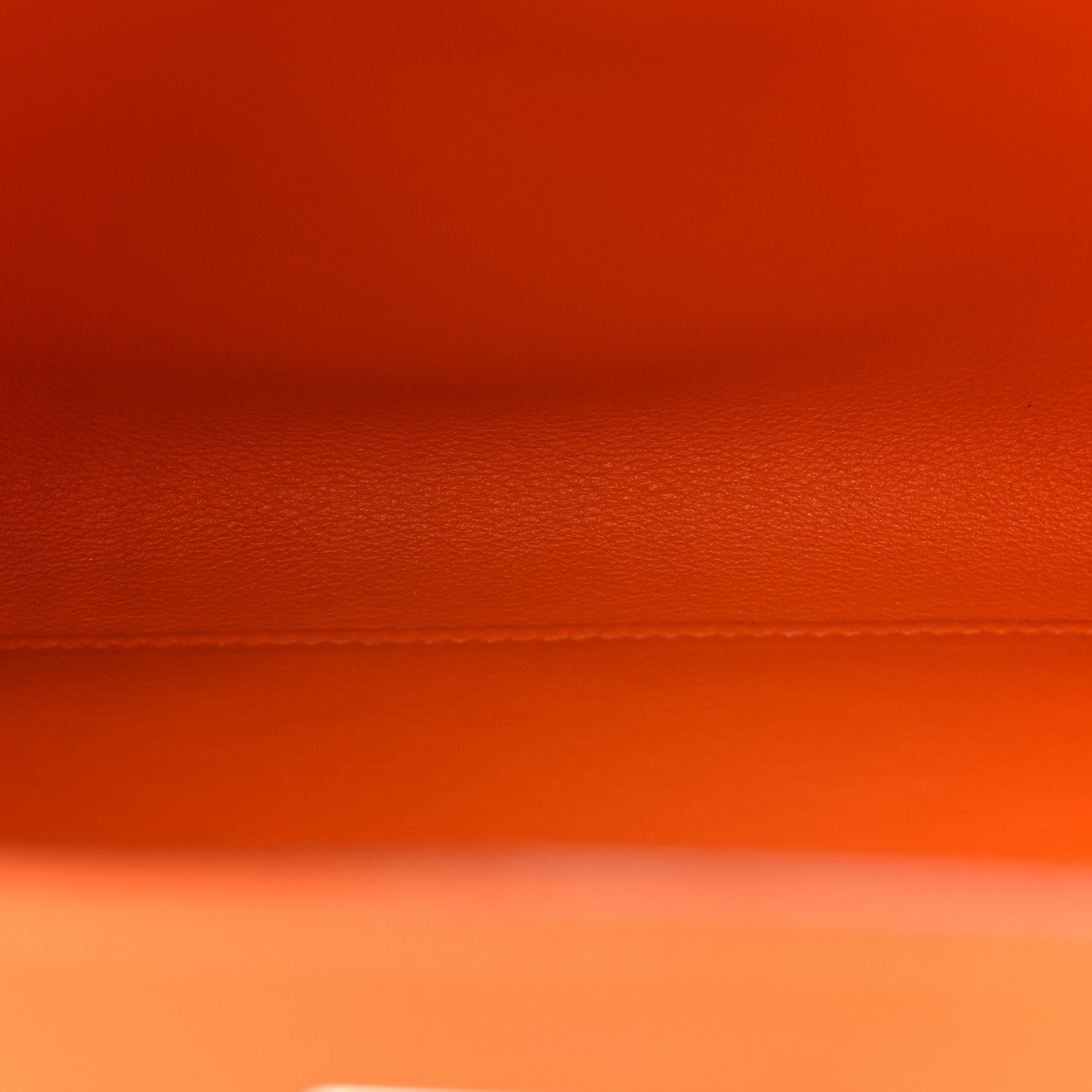 Hermes Evergrain Kelly Longue Clutch Pochette Orange 5 of 12