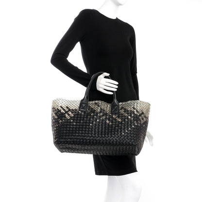 Bottega Veneta Nappa Intrecciato PVC Medium Cabat Black 2 of 9
