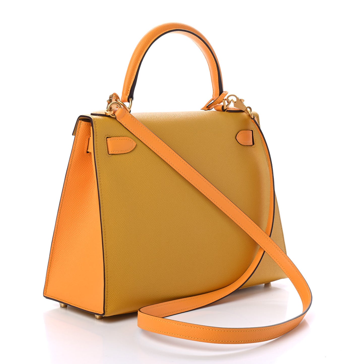 Epsom Horseshoe Kelly Sellier 28 Jaune Ambre Jaune D'Or
