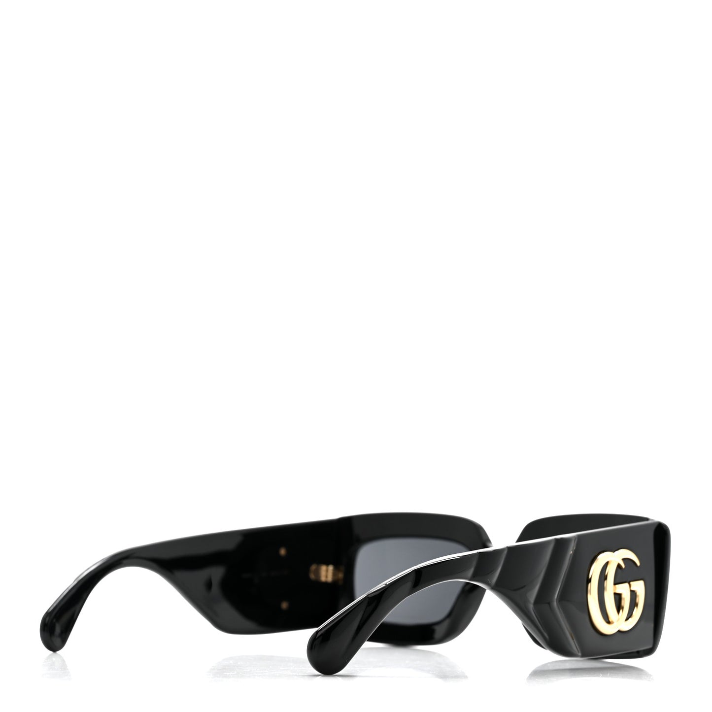 Acetate Rectangular Sunglasses GG0811S Black