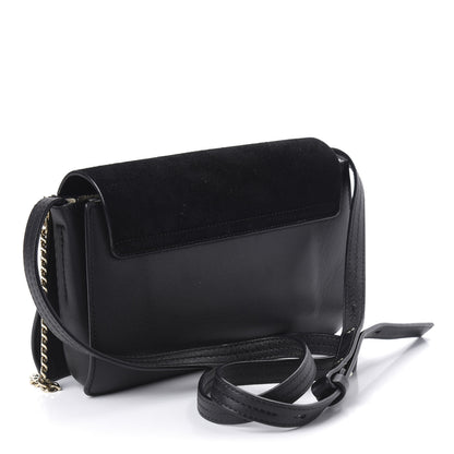 Chloe Suede Calfskin Small Faye Shoulder Bag Black 3 of 9