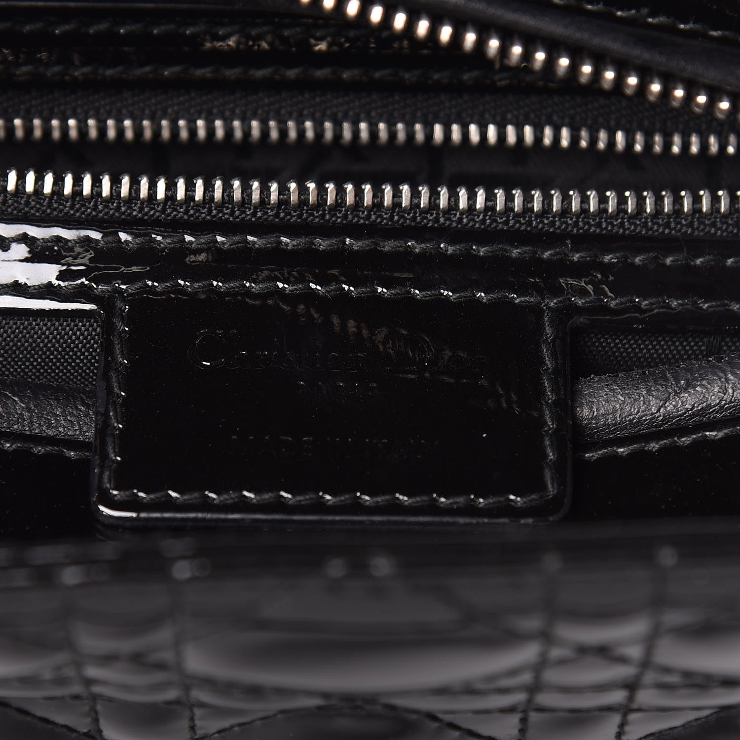 Christian Dior Patent Cannage Medium Lady Dior Black 6 of 9