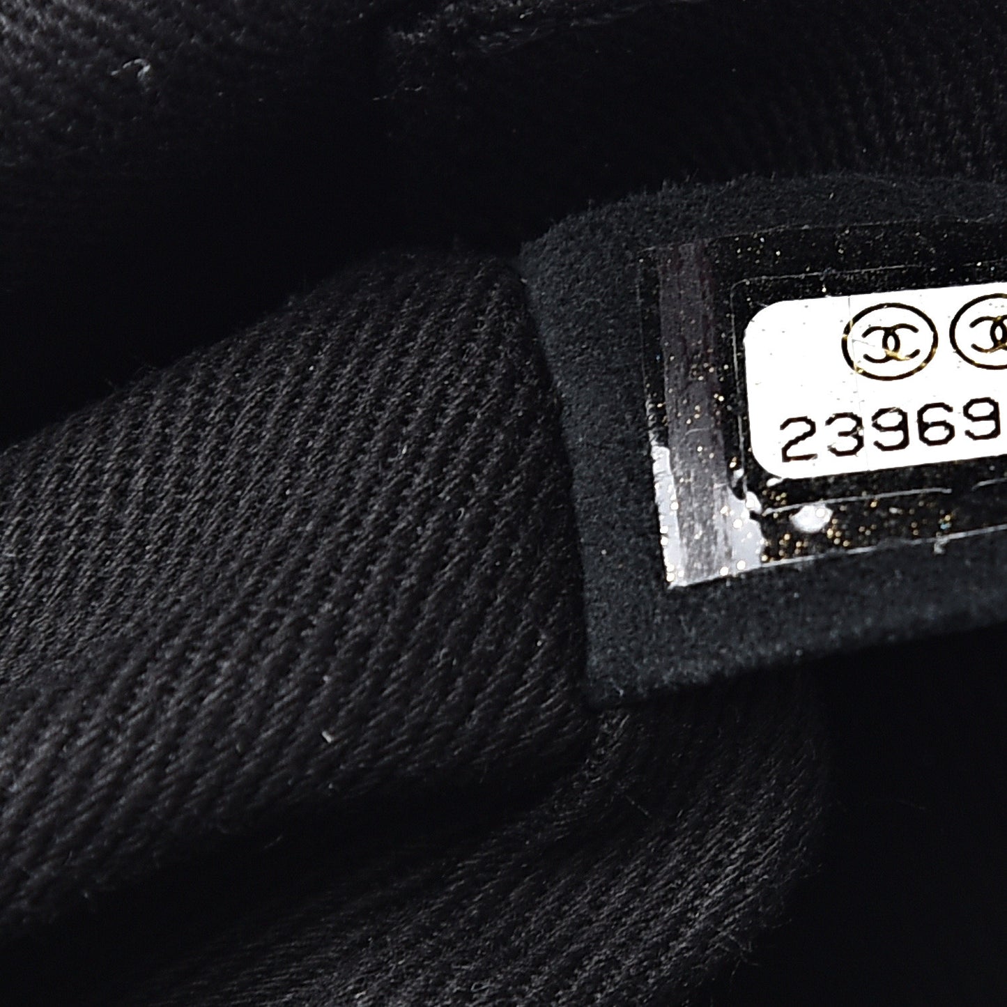 Caviar Stitched Banane Waist Bag Fanny Pack Black