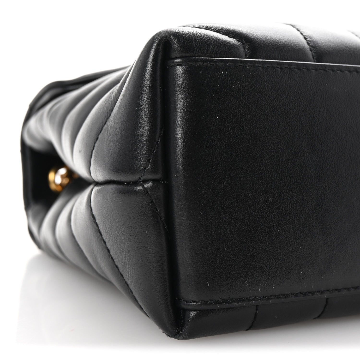 Saint Laurent Calfskin Y Quilted Monogram Small Loulou Chain Satchel Black 8 of 9