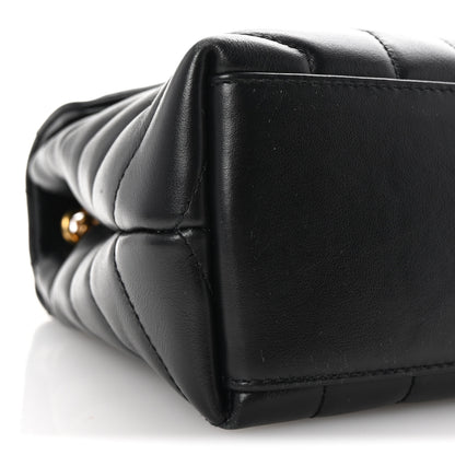 Saint Laurent Calfskin Y Quilted Monogram Small Loulou Chain Satchel Black 8 of 9